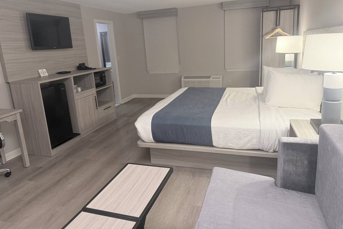 Individually decorated, individually furnished, blackout drapes