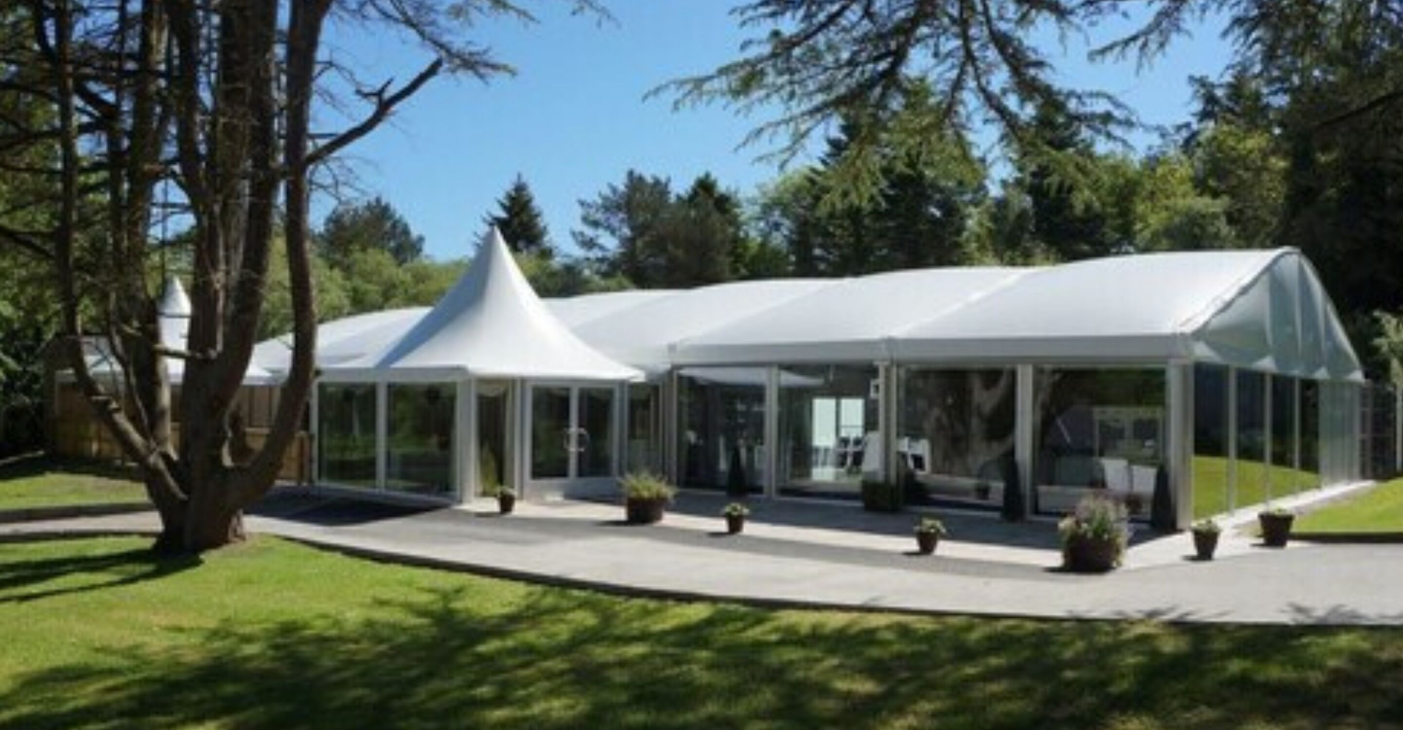 outdoor wedding area