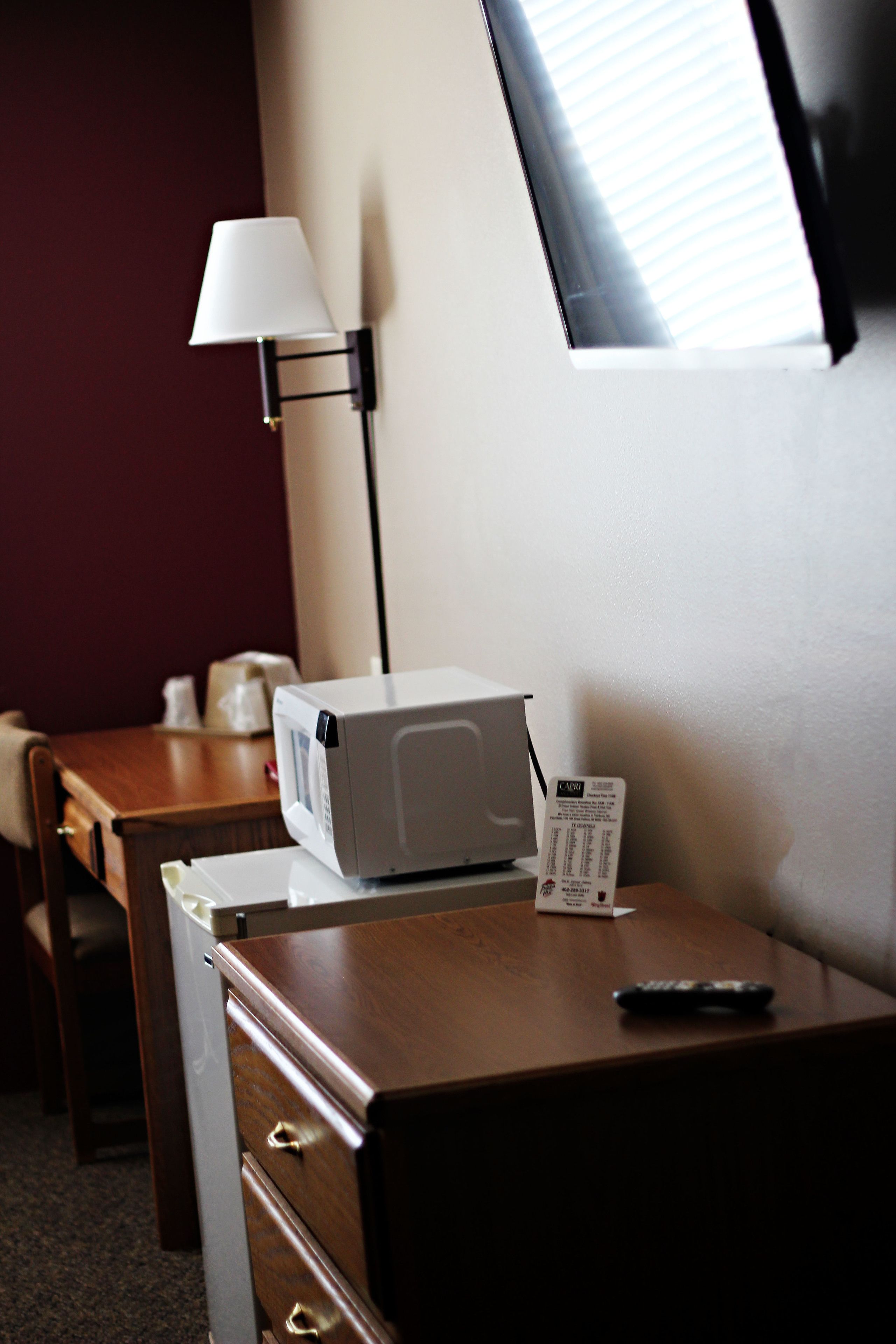 pillow-top beds, desk, blackout curtains, iron/ironing board