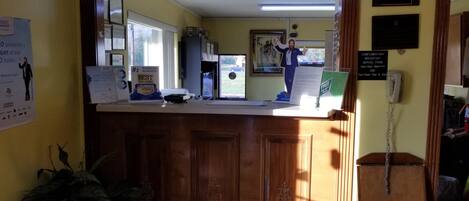 Quiosque de check-in/check-out