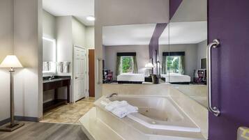Premium bedding, pillow-top beds, desk, blackout curtains