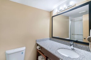 Free toiletries, hair dryer, towels