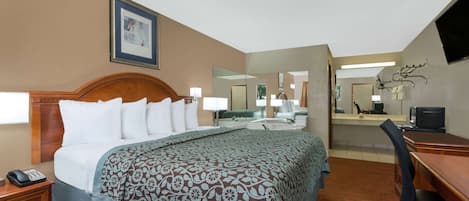 Suite estudio Deluxe, 1 cama King size, para no fumadores | Escritorio, tabla de planchar con plancha, wifi gratis y despertador