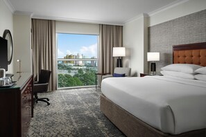 Premium bedding, down duvets, pillow-top beds, in-room safe