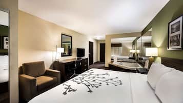 Egyptian cotton sheets, premium bedding, pillowtop beds, in-room safe