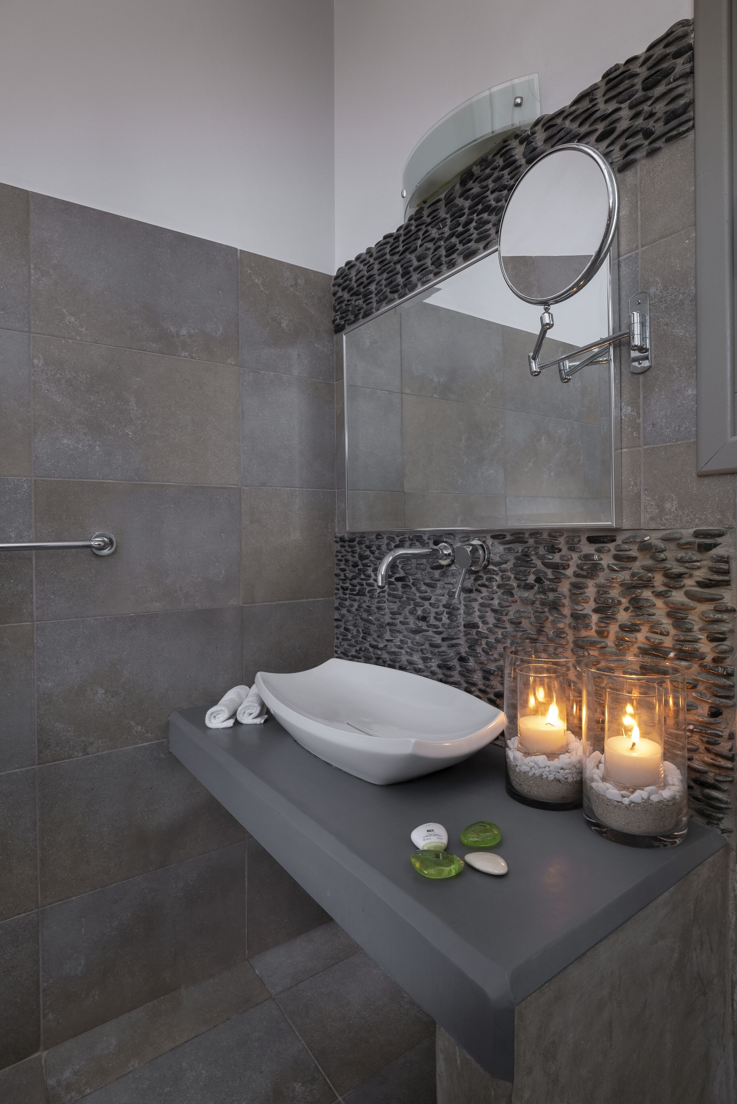 sky pool suite, sea view, private pool | bathroom | designer toiletries, hair dryer, slippers, towels