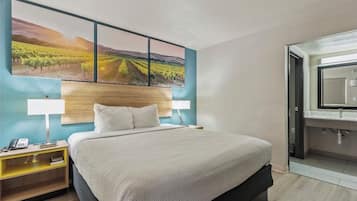Habitación, 1 cama King size, para no fumadores | Sábanas de algodón egipcio y ropa de cama de alta calidad