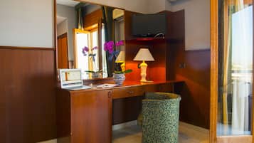 Minibar, in-room safe, desk, cots/infant beds
