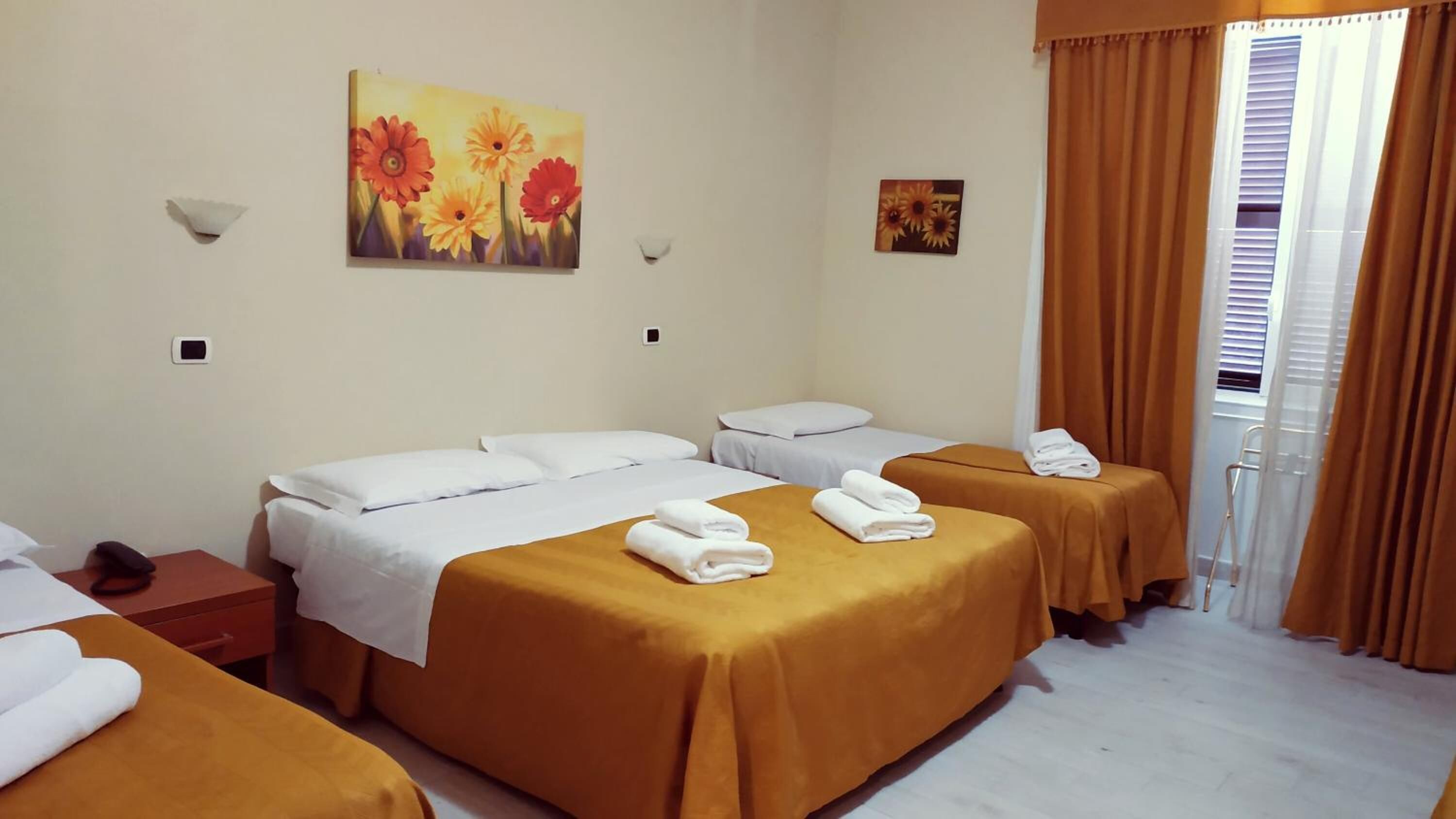 desk, blackout curtains, free wifi, bed sheets