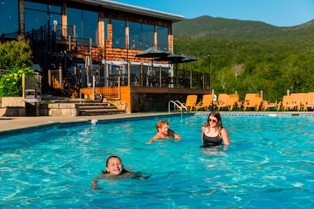 Indoor pool, outdoor pool. Indian Head Resort
