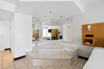 Suite, Jetted Tub (Ocean/Gulf View) | Private spa tub at Beachcomber Beachfront Hotel, a By The Sea Resort