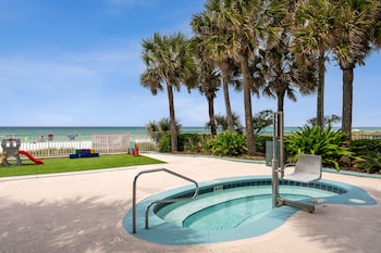 Outdoor spa tub at Beachcomber Beachfront Hotel, a By The Sea Resort
