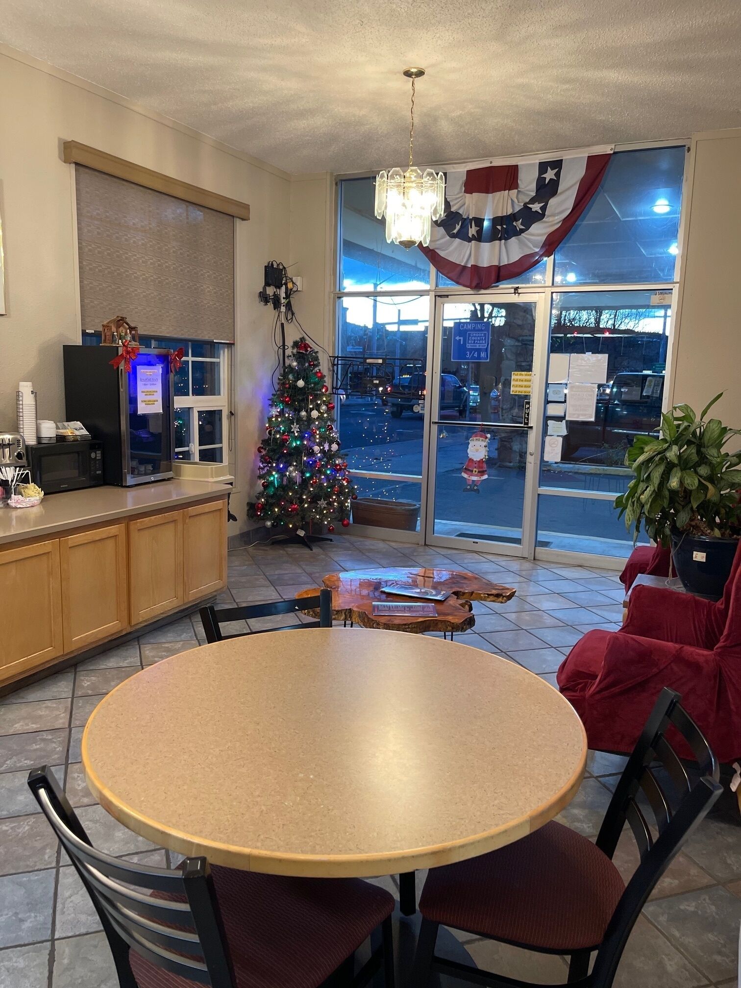 Siddeområde i lobbyen