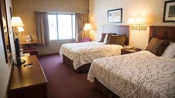 Standard Room, 2 Queen Beds, Non Smoking | In-room safe, iron/ironing board, free WiFi