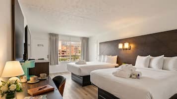 Hypo-allergenic bedding, in-room safe, desk, iron/ironing board