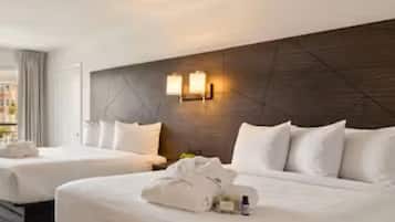 Standard Room, 2 Queen Beds, City View, Beachside | Hypo-allergenic bedding, in-room safe, desk, iron/ironing board