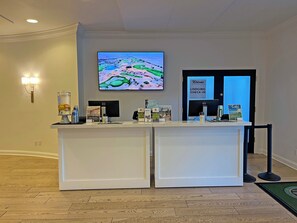 Quiosque de check-in/check-out