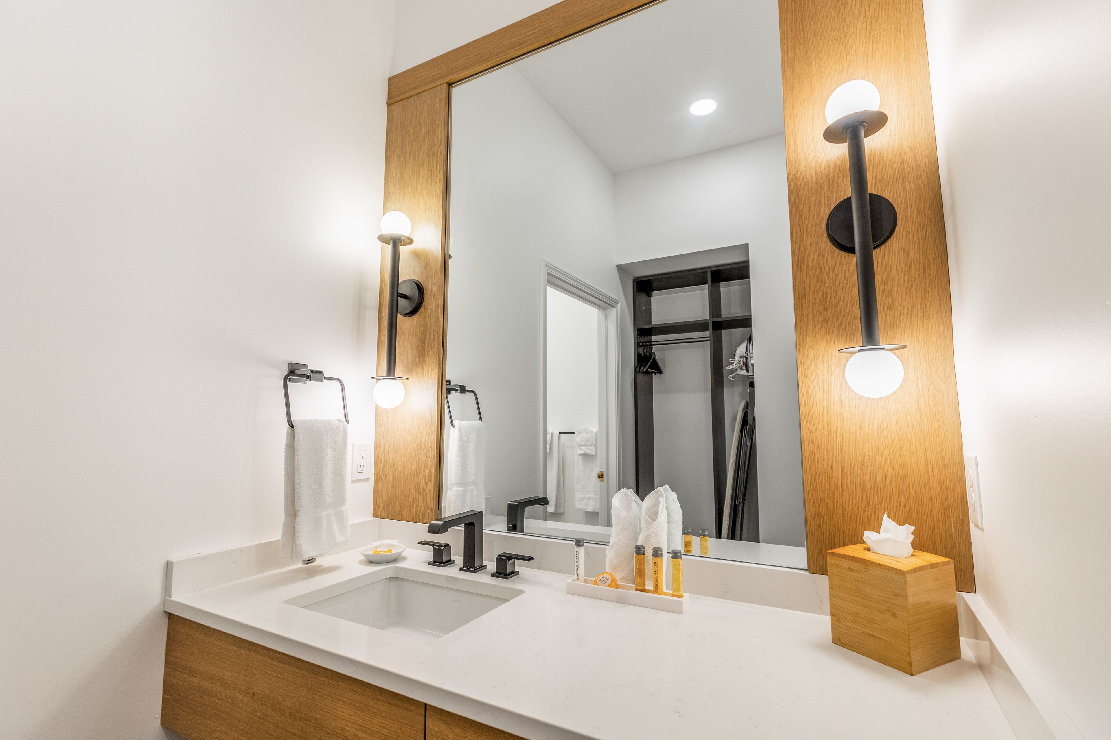 free toiletries, hair dryer, towels, soap