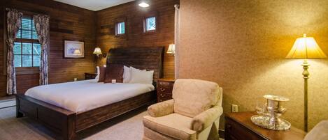 Chambre Double Deluxe, 1 très grand lit, salle de bains privée, rez-de-chaussée | Literie de qualité supérieure, décoration personnalisée