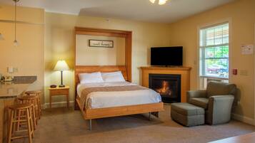 Chambre double, 1 chambre, foyer | Accès au Wi-Fi (inclus), literie fournie