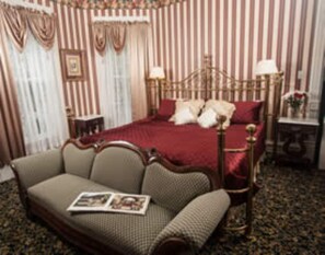Chimney Room | Individually decorated, individually furnished, blackout drapes