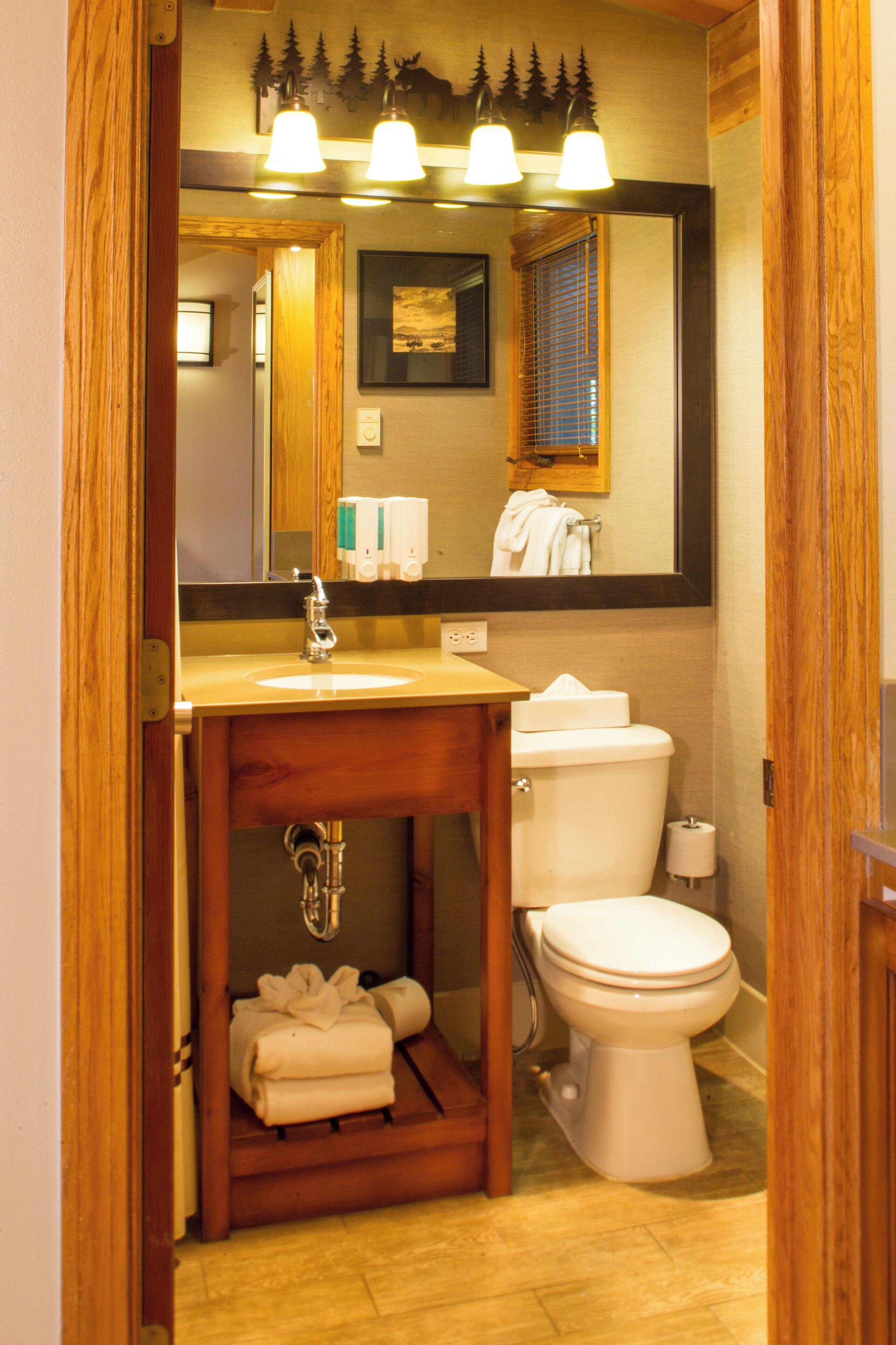 free toiletries, hair dryer, towels, soap