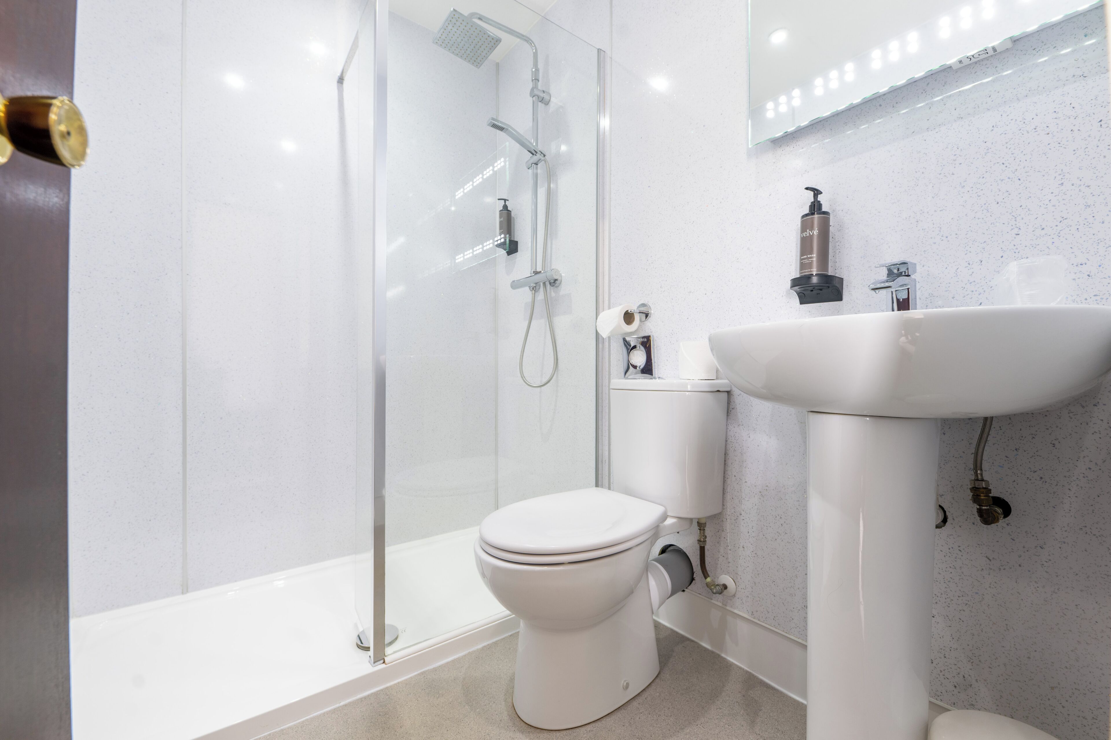 single room | bathroom | hair dryer, towels