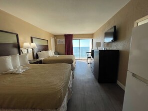 Standard Double Room, 2 Queen Beds, Oceanfront | Iron/ironing board, free WiFi, bed sheets - Polynesian Beach & Golf Resort (Myrtle Beach)