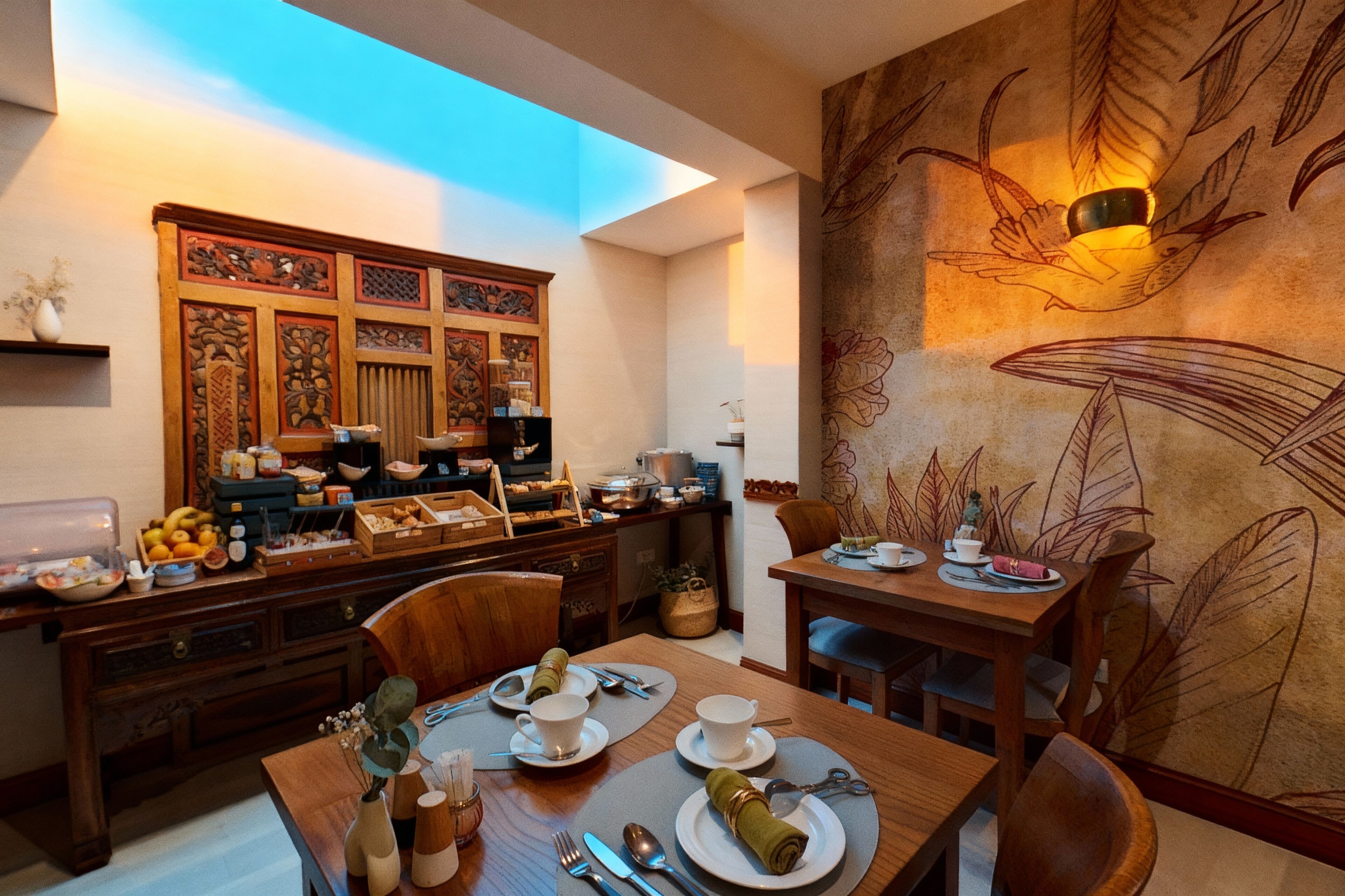 Daily buffet breakfast (EUR 17 per person)