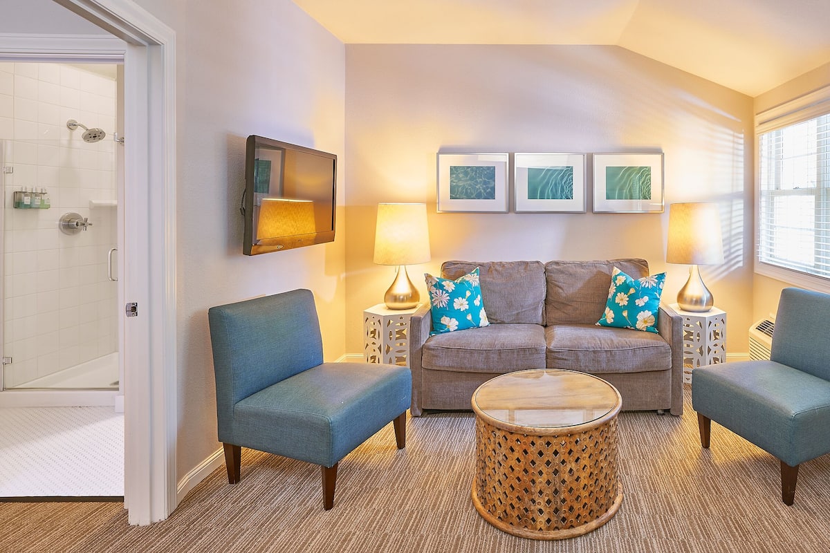 Suite (Garden) | Living area | Flat-screen TV, iPod dock