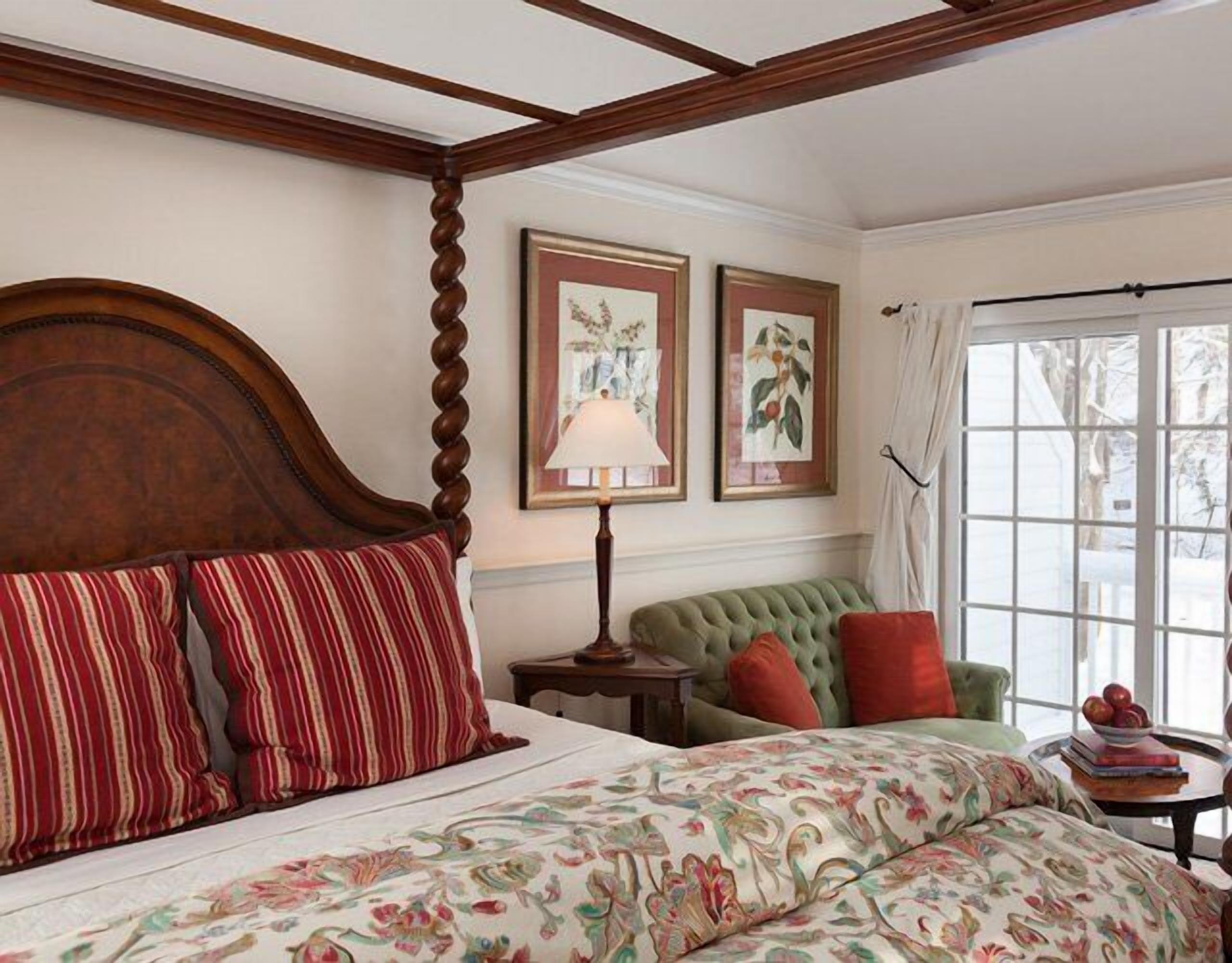 premium bedding, down duvets, pillow-top beds, individually decorated