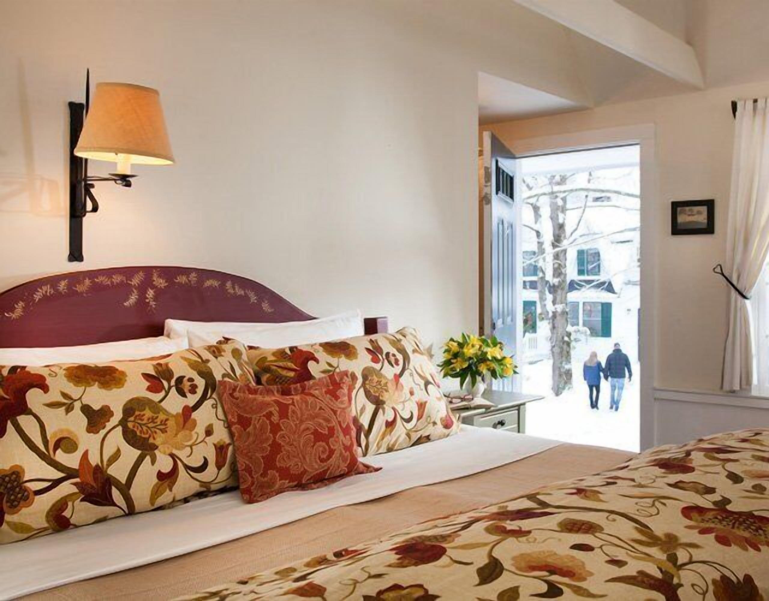 Premium bedding, down comforters, pillowtop beds, individually decorated