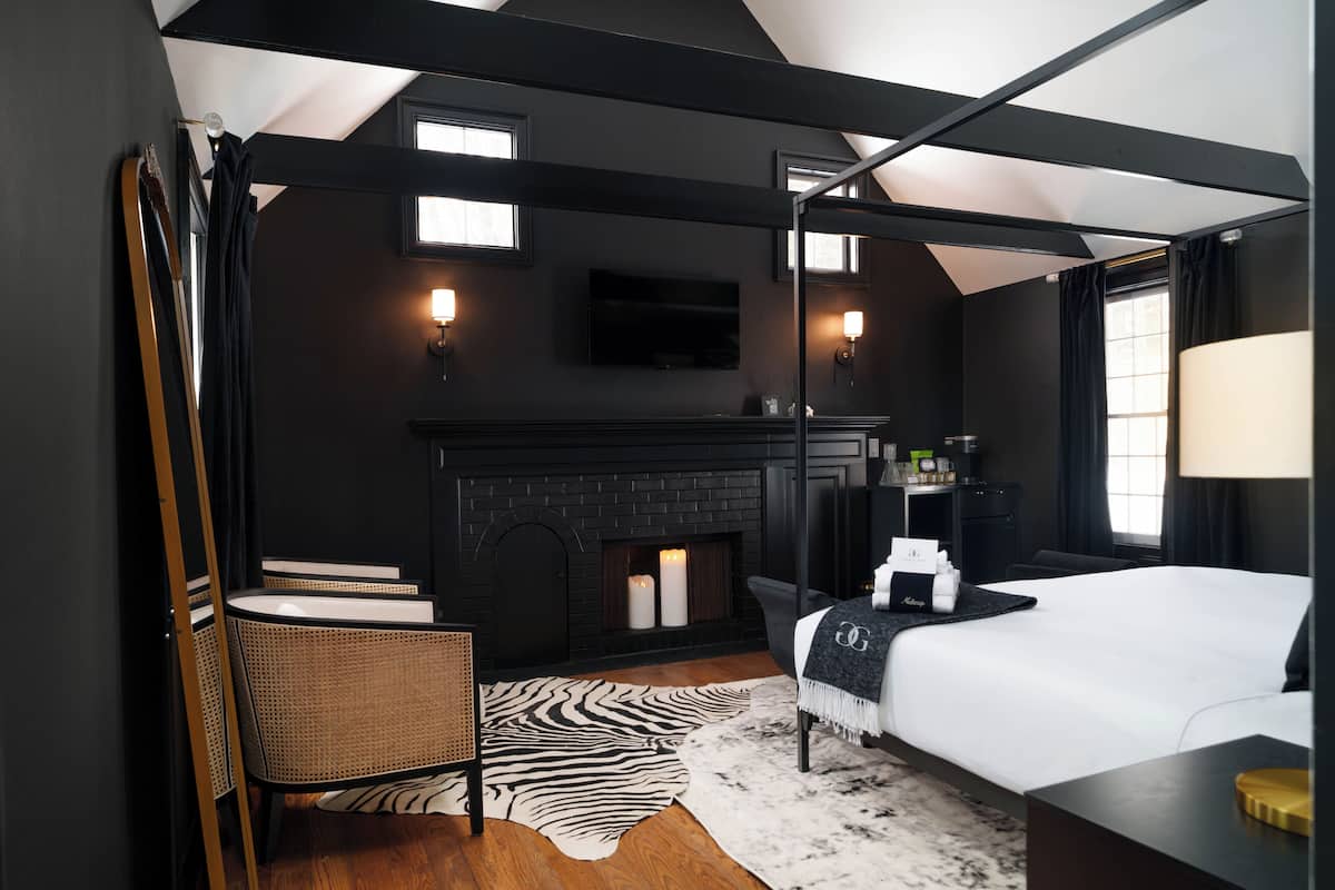 Premium bedding, down duvets, pillow-top beds, individually decorated