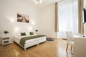 Superior Apartment, 2 Bedrooms | Desk, iron/ironing board, rollaway beds, free WiFi