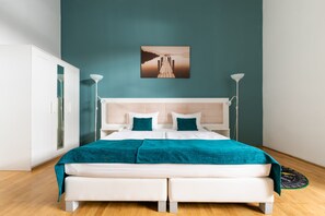 Superior Apartment, 2 Bedrooms | Desk, iron/ironing board, rollaway beds, free WiFi