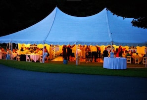 Outdoor wedding area