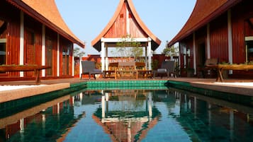 Traditional Villa, 2 Bedrooms, Private Pool, Pool View | Outdoor pool | Outdoor pool, an infinity pool, pool umbrellas, sun loungers
