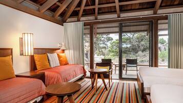 Kamar Premium, Beberapa Tempat Tidur | Brankas, setrika/meja setrika, Wi-Fi gratis, dan seprai linen