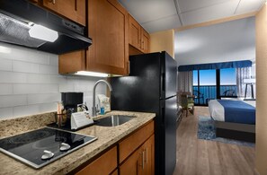 Tower Oceanfront King Efficiency - 1 King Bed with Kitchen | Private kitchenette | Fridge, microwave, coffee/tea maker