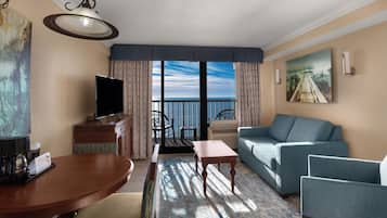 Suite Junior, en front de mer (King) | Coin séjour