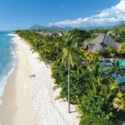 Private beach, white sand, sun loungers, beach umbrellas
