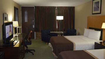 Deluxe Room, 2 Queen Beds, Pool View (No Pets Allowed) | Desk, soundproofing, iron/ironing board, free WiFi