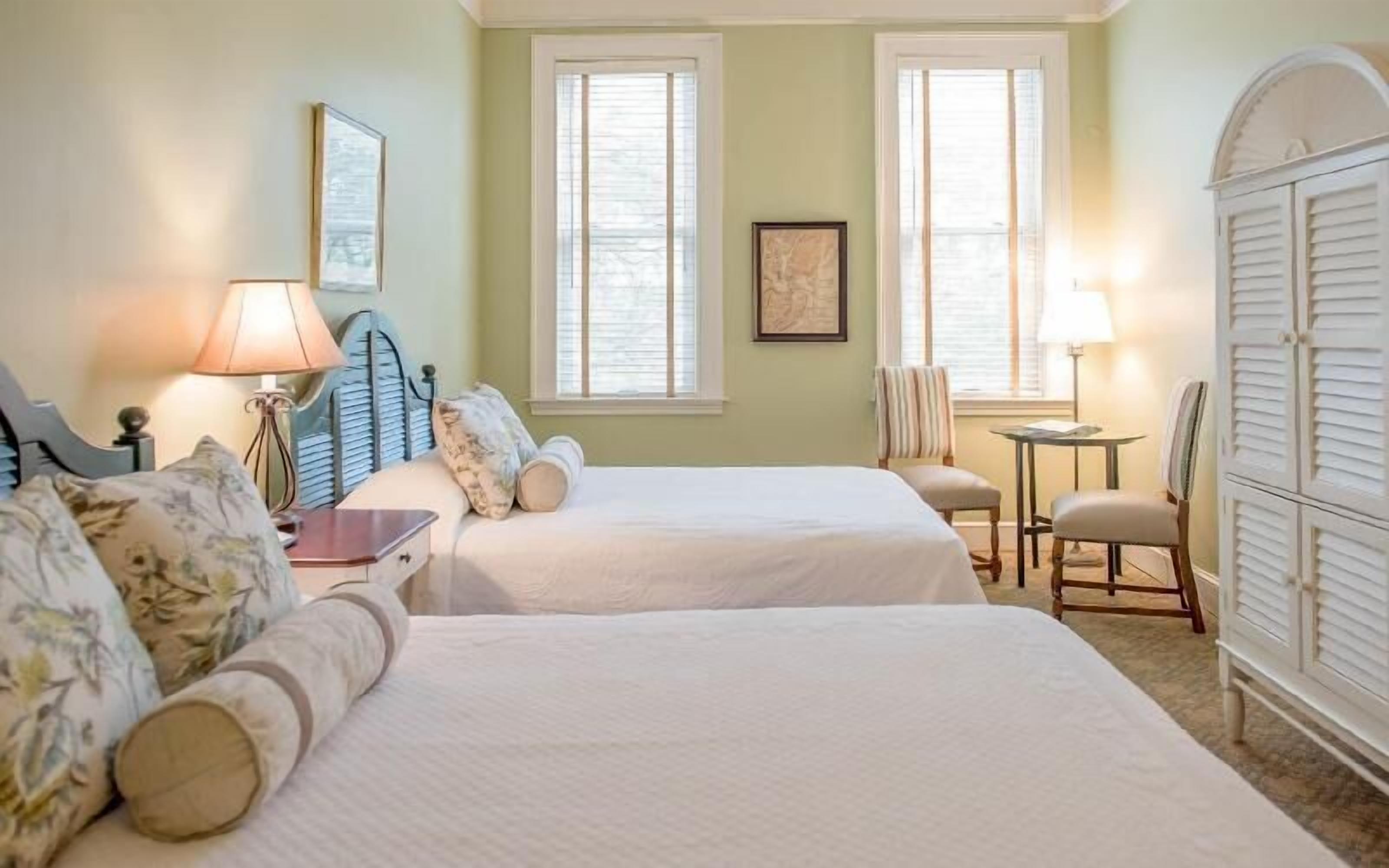 Hypo-allergenic bedding, in-room safe, individually decorated