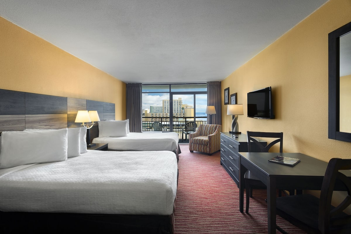 Standard Room, 2 Double Beds, Ocean View