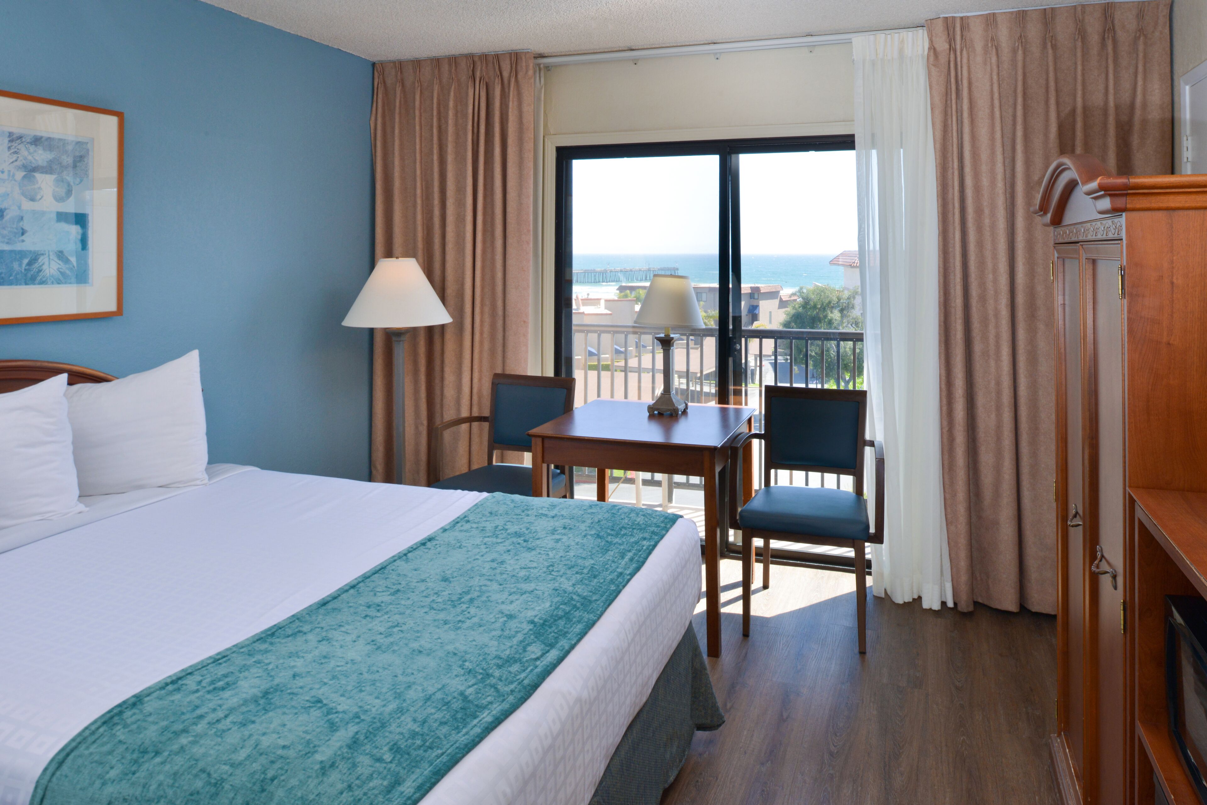 Two Queens Balcony With Partial Views | Desk, iron/ironing board, cribs/infant beds, rollaway beds