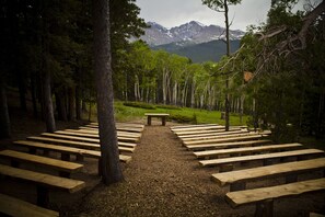 Outdoor wedding area - Dao House (Estes Park)