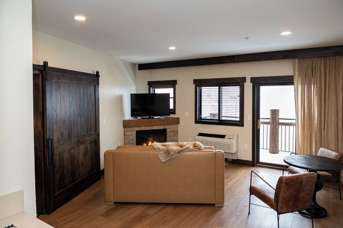 grand suite, 1 king bed with sofa bed, lake view (soaking tub, fireplace and patio) | egyptian cotton sheets, premium bedding, down duvets, pillow-top beds