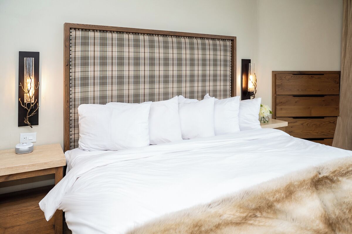 grand suite, 1 king bed with sofa bed, lake view (soaking tub, fireplace and patio) | egyptian cotton sheets, premium bedding, down duvets, pillow-top beds