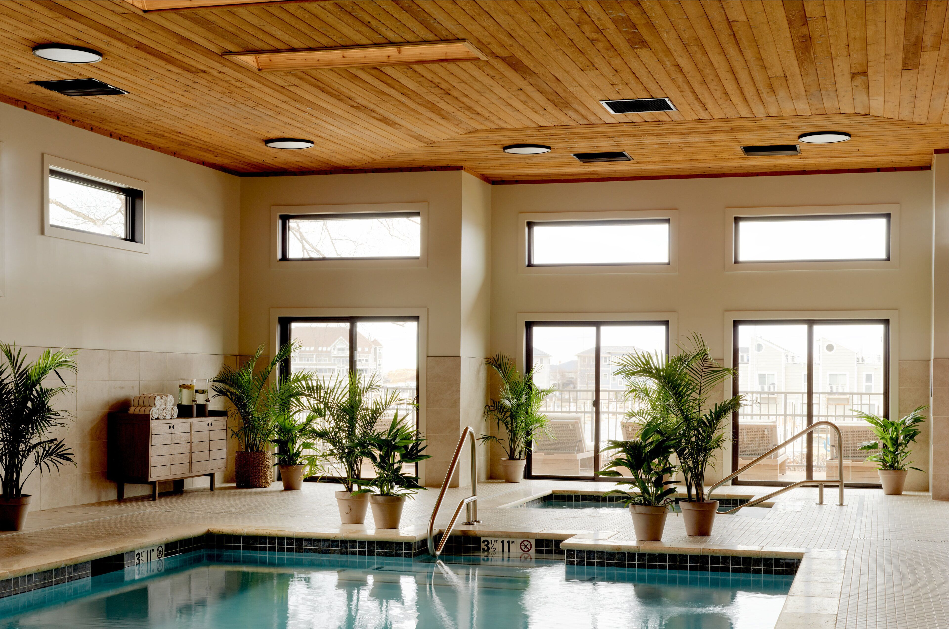 Indoor pool, outdoor pool