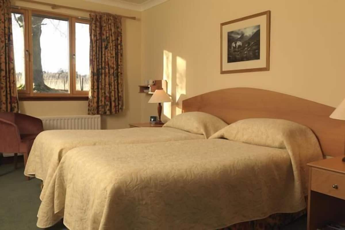Premium bedding, desk, iron/ironing board (on request), WiFi (free)